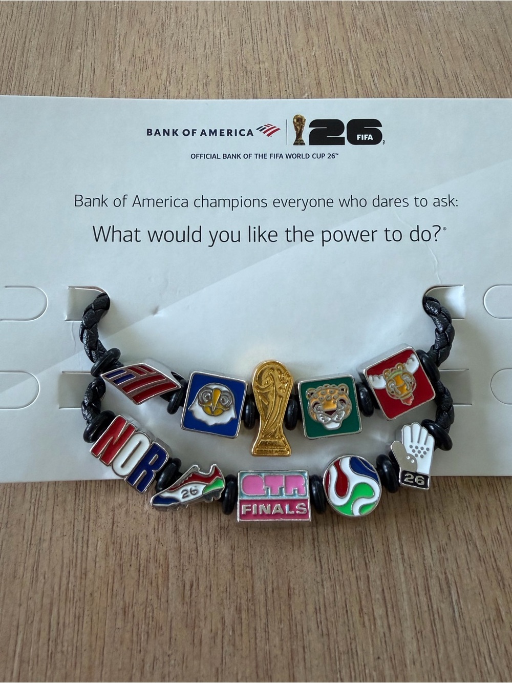 2014 FIFA World Cup Collectible Charm Bracelet - Black
